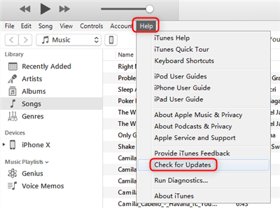Fix iTunes Error 1667 via Updating iTunes
