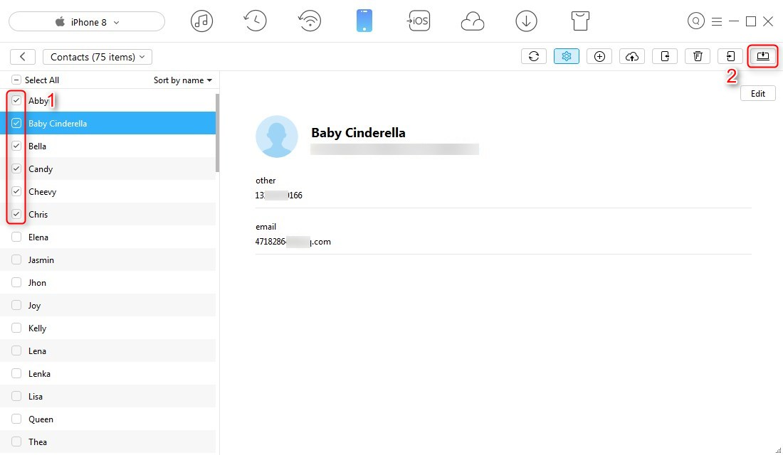 How to Backup iPhone Selectively with AnyTrans - Step 2