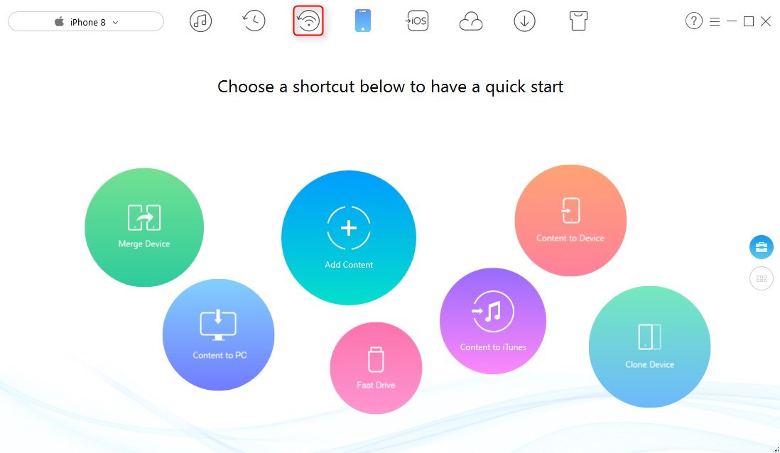 How to Backup iPhone Automatically with AnyTrans - Step 1