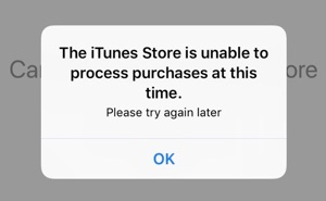 Fix The Itunes Store Is Unable To Process Purchases At This Time Issue