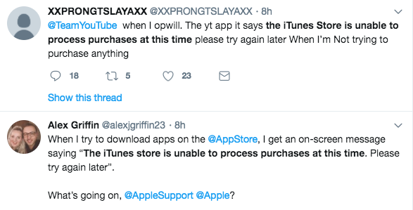 Fix The Itunes Store Is Unable To Process Purchases At This Time Issue