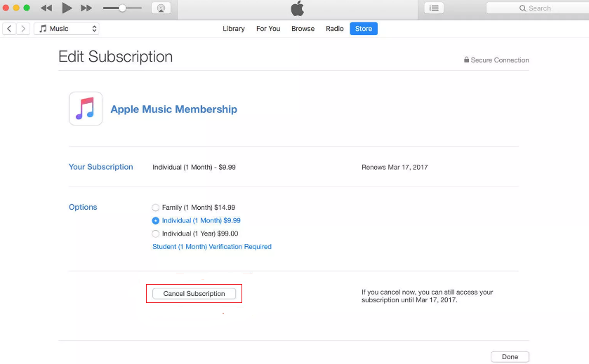 How to Fix iTunes Waiting for Sync to Start via Turn off iTunes Match - Step 3