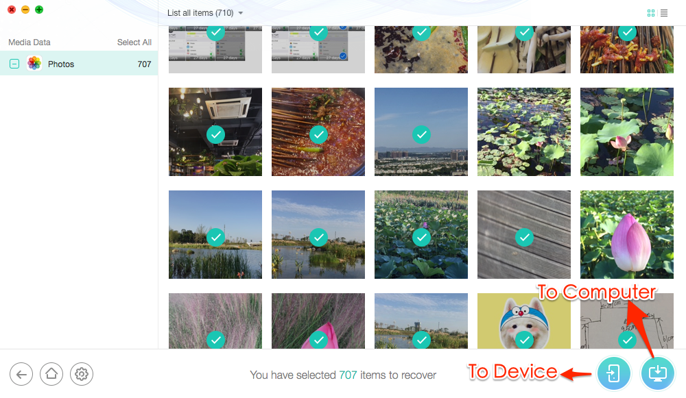 How to Recover Lost Photos After iOS 11 Update – Step 4