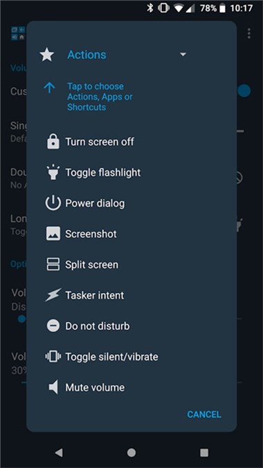 Get Button Mapper to Activate Power Dialog