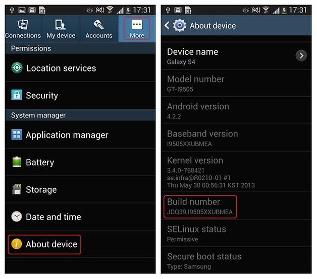 Check Build Number of Your Android Phone