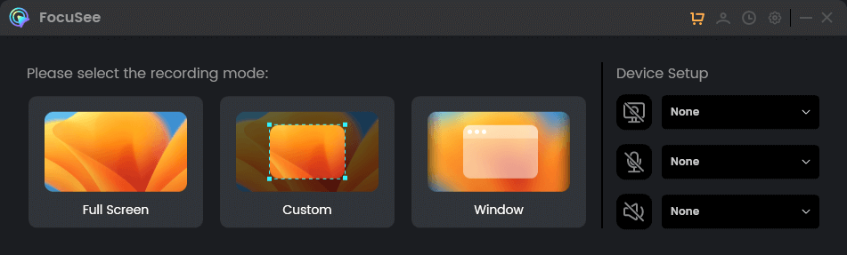 Choose Recoding Modes