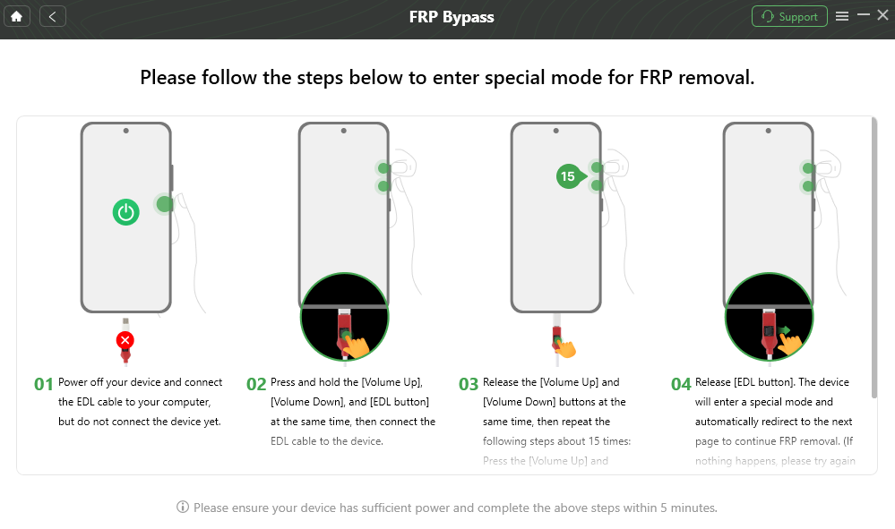 Follow the on-screen instructions.