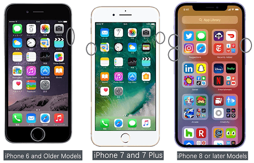 Force restating the different iPhone models