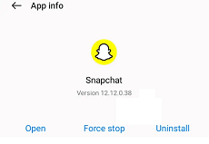 Force Stop Snapchat on Android