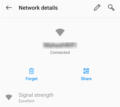 Forget the Details for WiFi Network