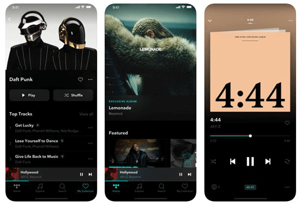 Top 5 Free Offline Music Apps for iPhone - Tidal