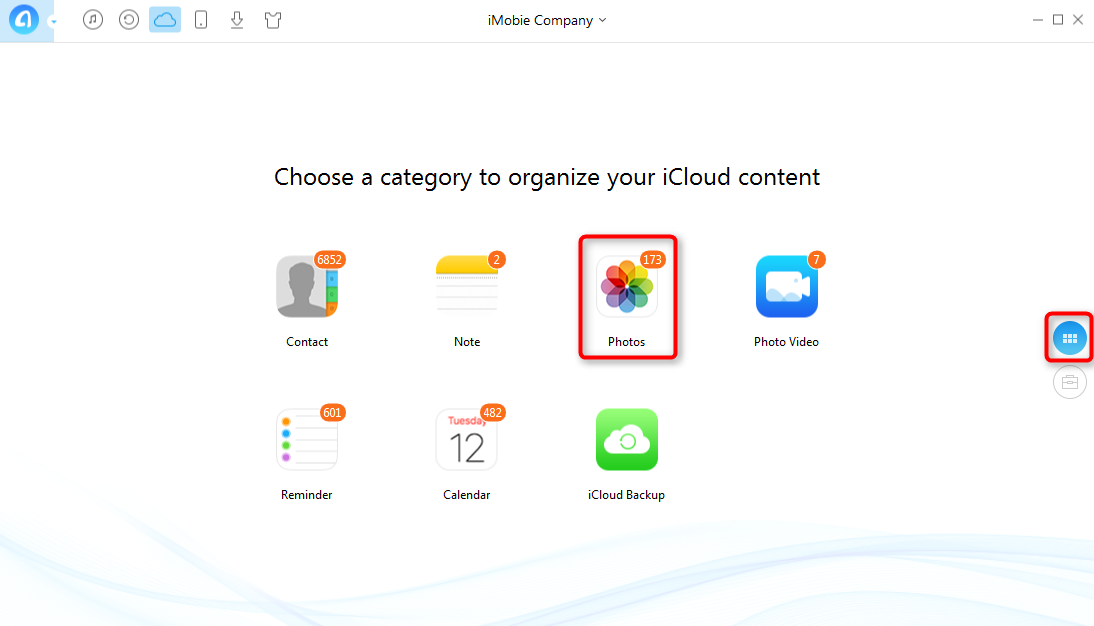 How to Manage More iCloud Storage Space with AnyTrans - Step 2