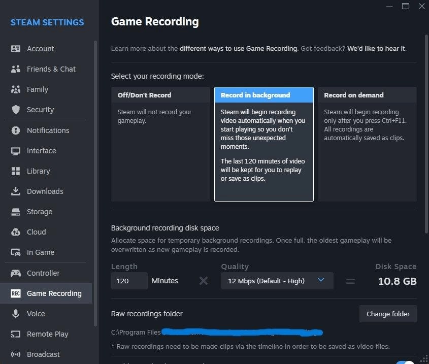 Game Recording