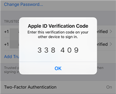 how do i get apple id verification code