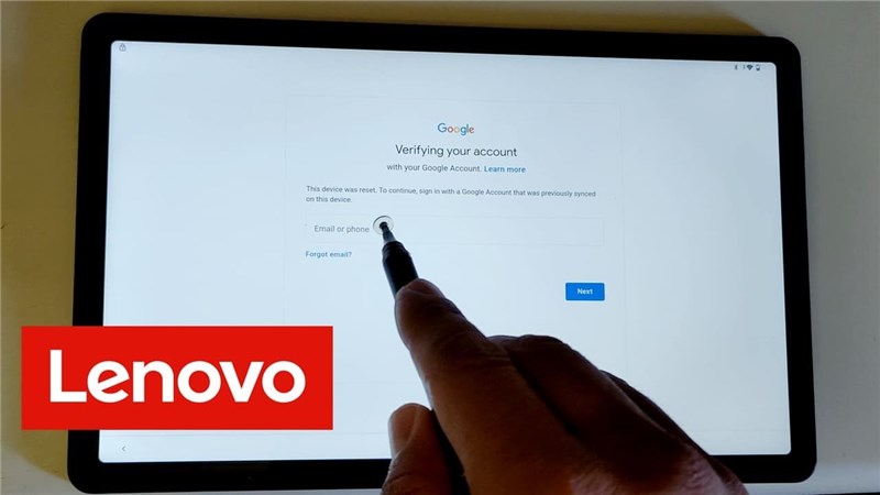 Google Account Verification on Lenovo