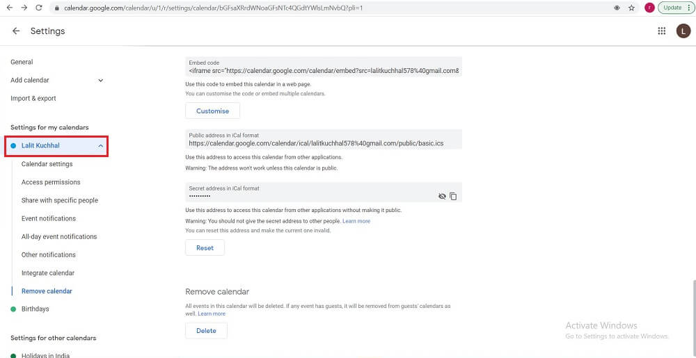 How To Delete All Events From Google Calendar