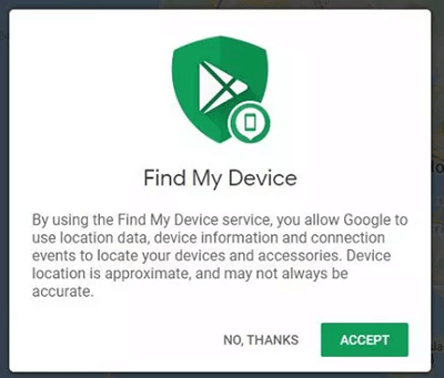 use google find my device