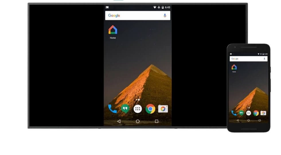 Google Home Sharing Android Screen to TV