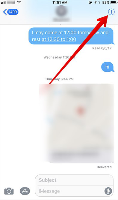 How to Hide Alerts in Messages App on iPhone in iOS 11 - Step 2