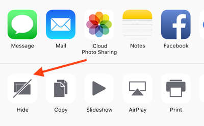 How to Hide Multiple Photos/Videos on iOS 9 – Step 3