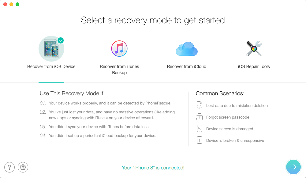 PhoneRescue for iOS Overview