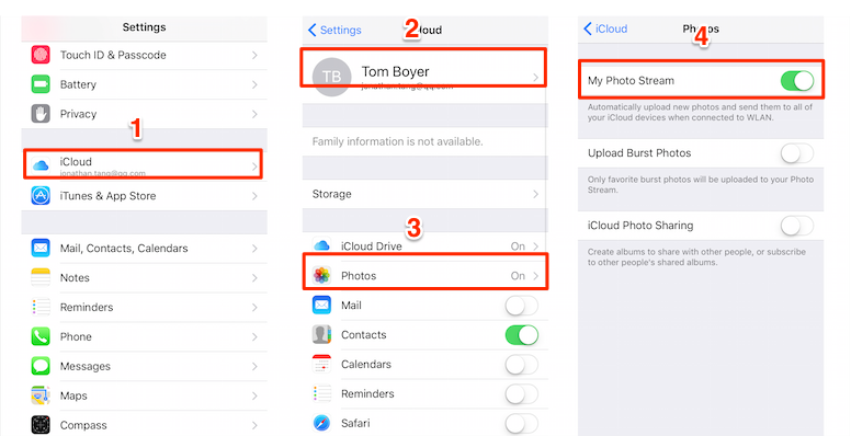 can i access my icloud photos from my iphone