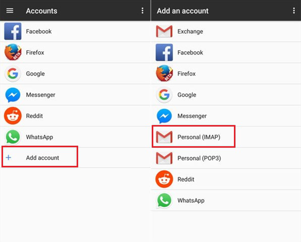 How to Access iCloud Email on Android - Step 1