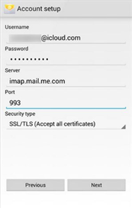 How to Access iCloud Email on Android - Step 3