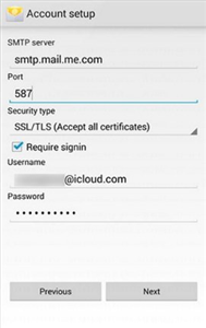 How to Access iCloud Email on Android - Step 4