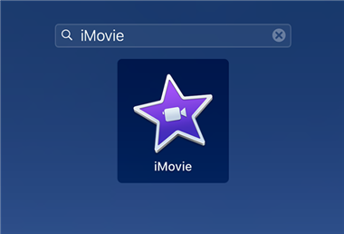 Open the iMovie App