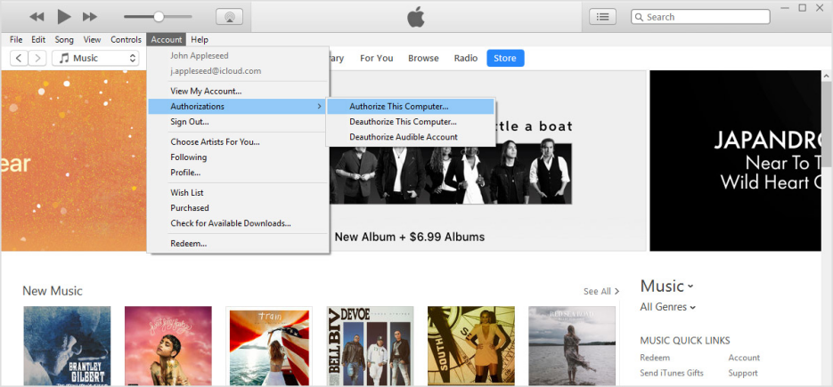 How to Authorize A Computer on iTunes for Windows