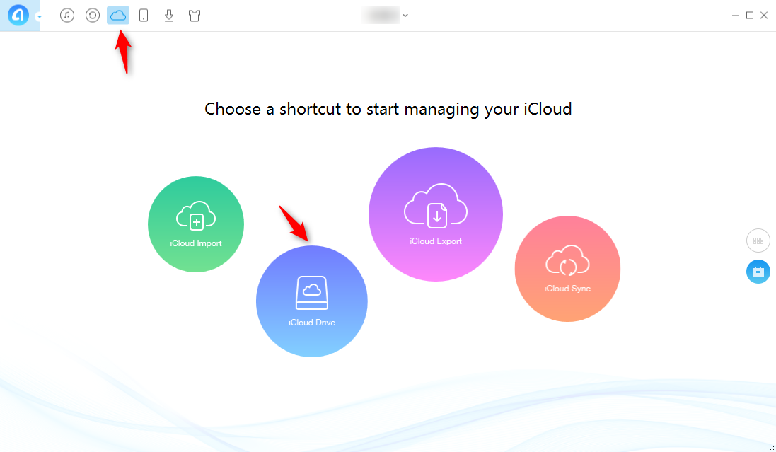 How to Backup Files to iCloud with AnyTrans - Step 2