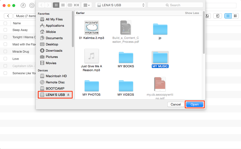 How to Backup iPod Music to USB/Flash Drive with AnyTrans – Step 2