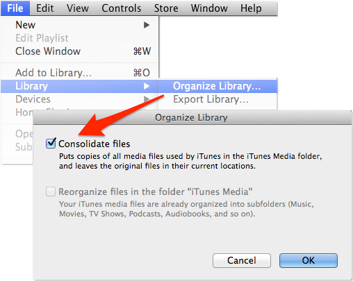 Find iTunes media files location on iTunes 12