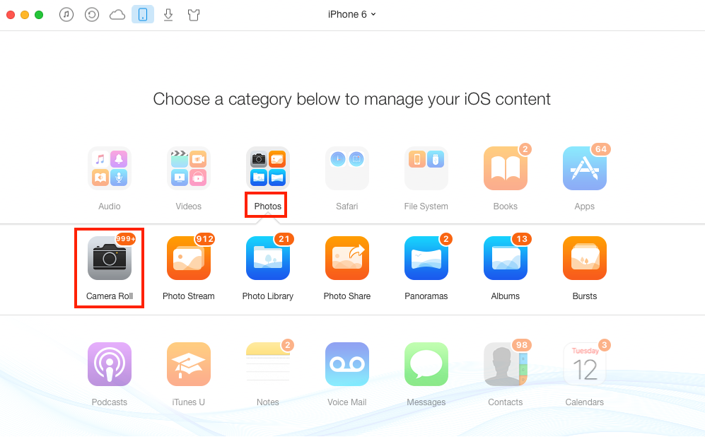 How to Backup iPhone/iPad to iCloud with AnyTrans – Step 2