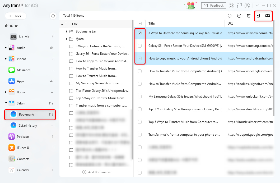 Save and Backup Safari Bookmarks from iPhone to Computer or Another Device