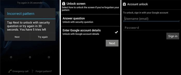Bypass Android Lock Screen Using Forgot Patter