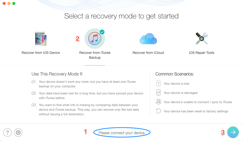 How to Bypass a Forgotten iPhone Backup Password - Step 1