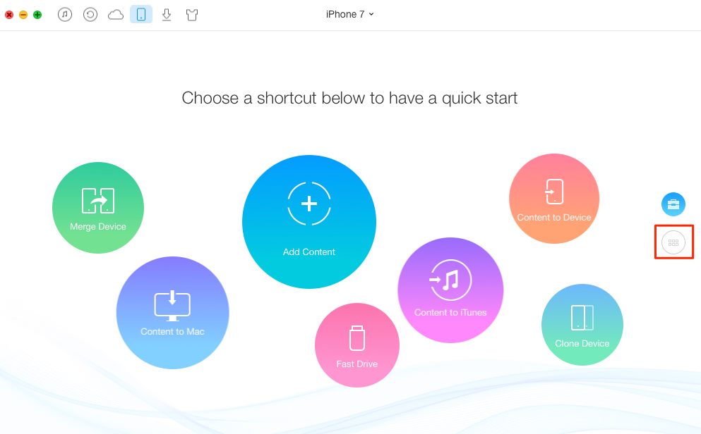 Transfer Music from iPhone to Computer with AnyTrans – Step 1