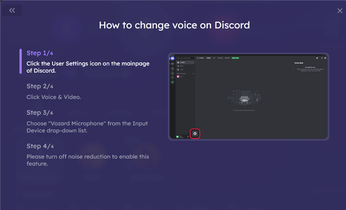 Link Vozard to Discord