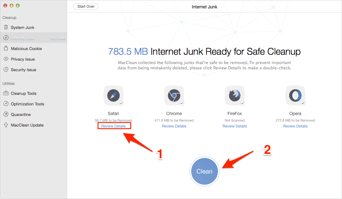 clearing mac hard drive space