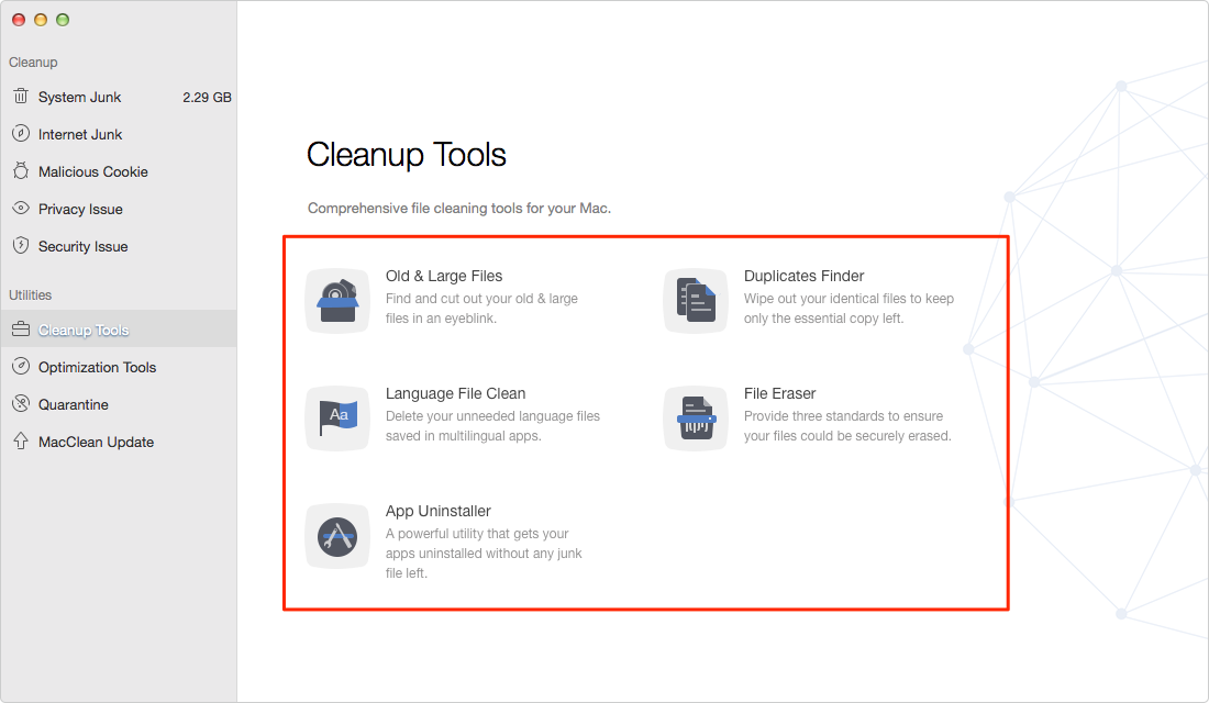 cleaning mac hard drive space