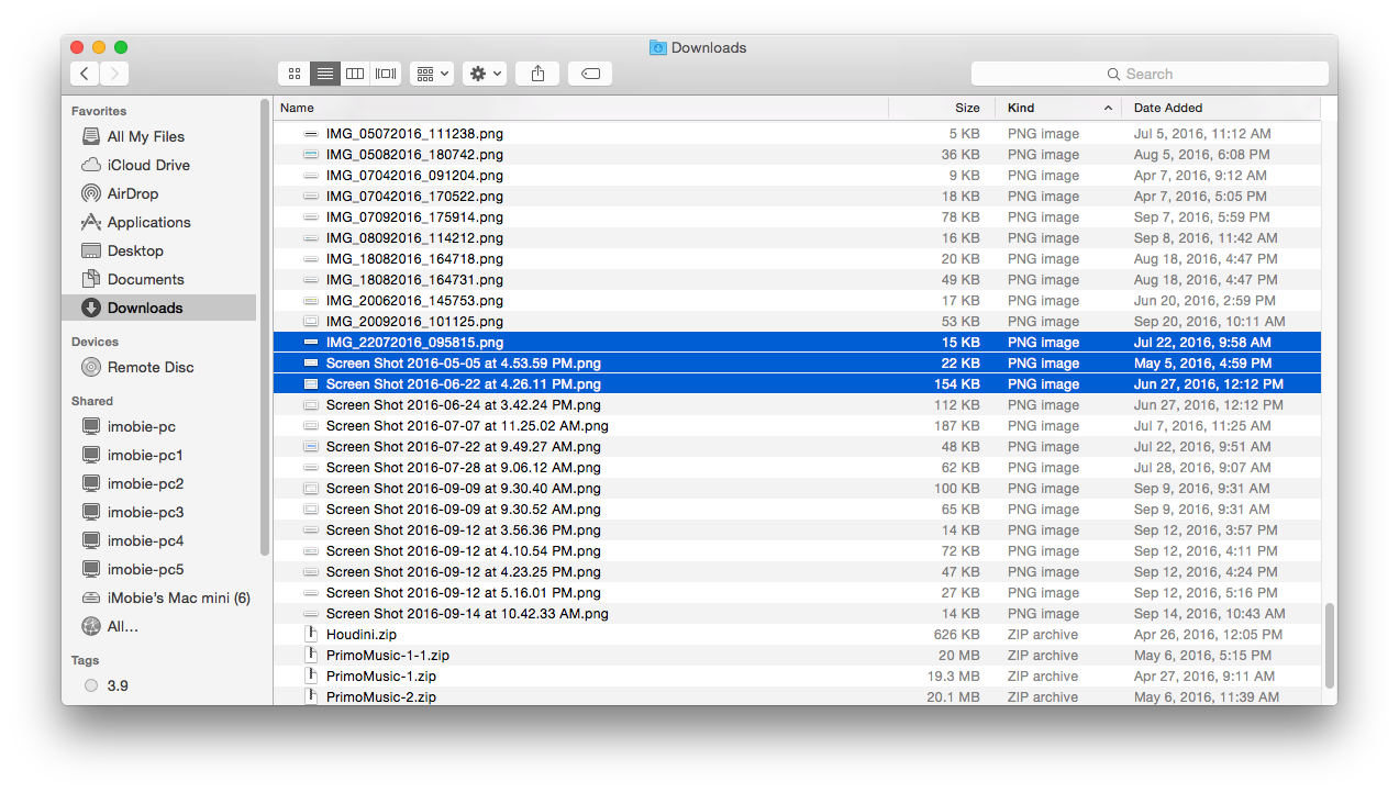 cleaning up files on mac