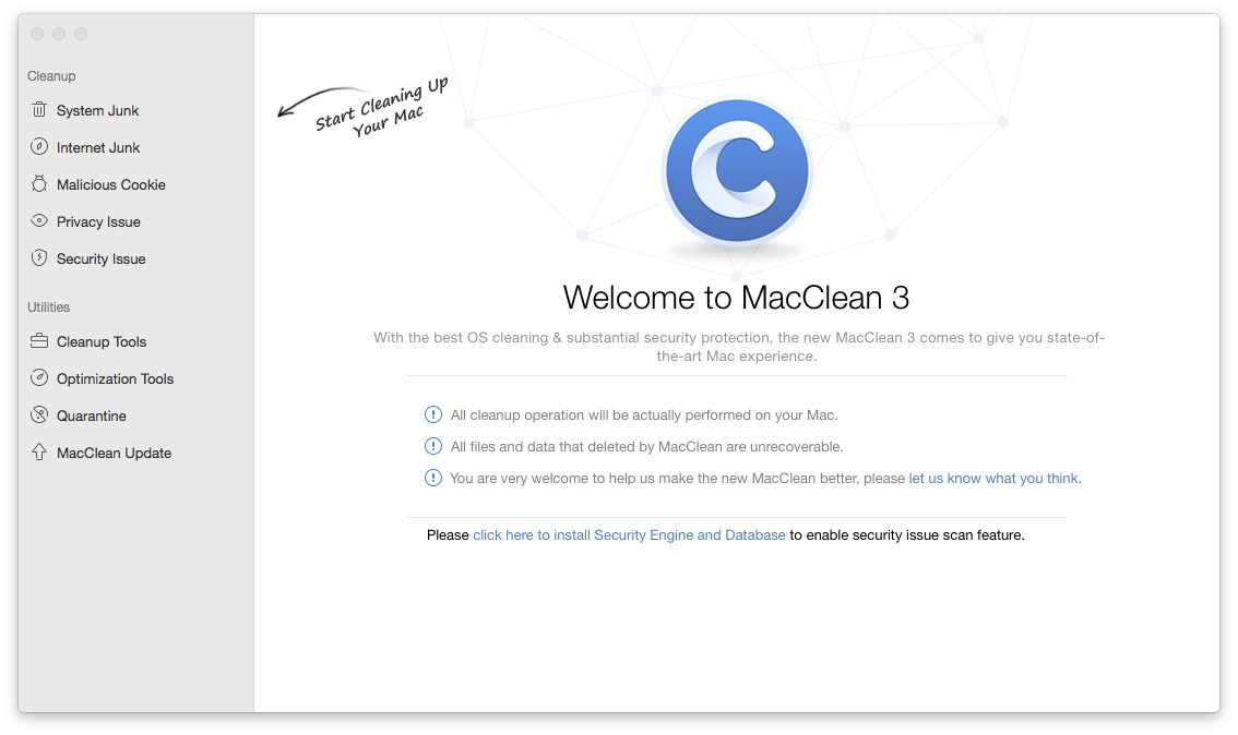 How to Clean Up Mac with MacClean Step 1