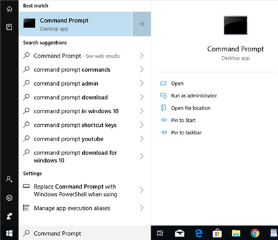 Launch Command Prompt with administrative privileges