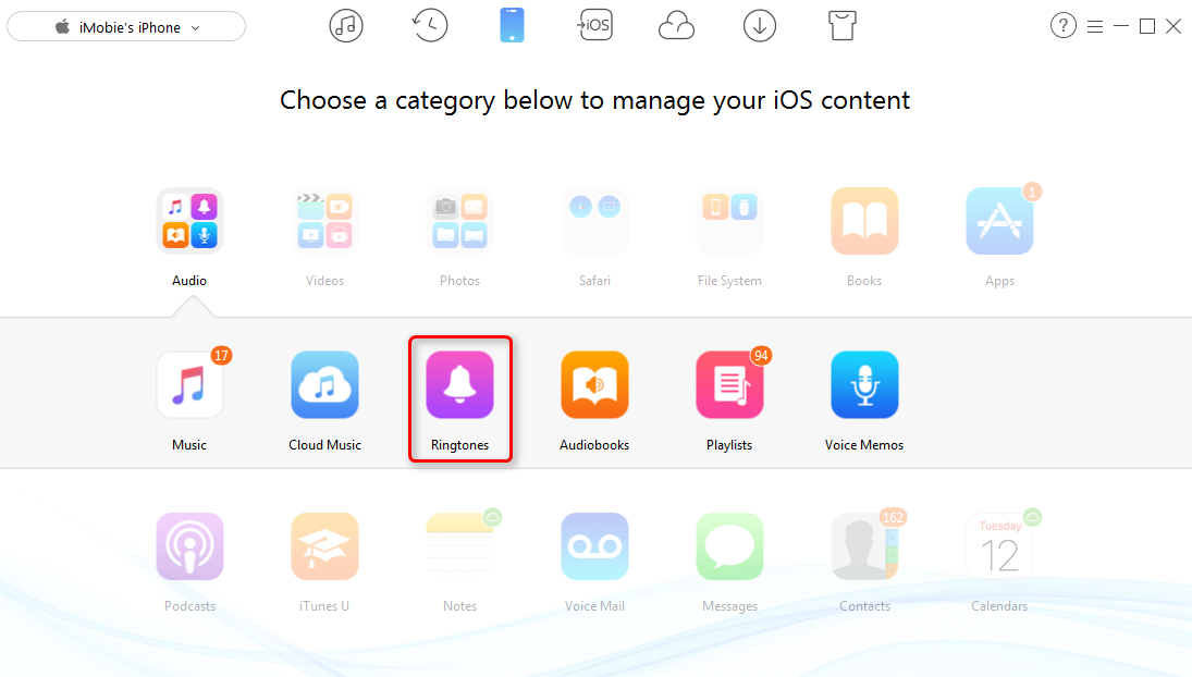 How to Convert iPhone Songs to Ringtones with AnyTrans - Step 3