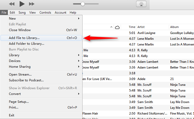 How to Convert iPhone Songs to Ringtones via iTunes - Step 1