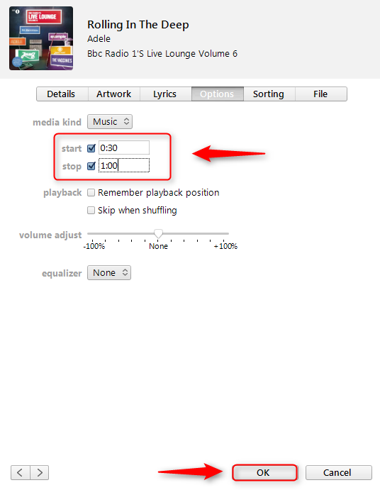 How to Convert iPhone Songs to Ringtones via iTunes - Step 3