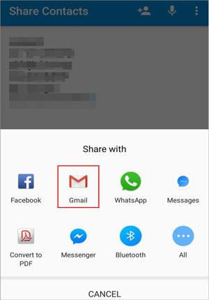 Send Data from OPPO to Samsung via Gmail