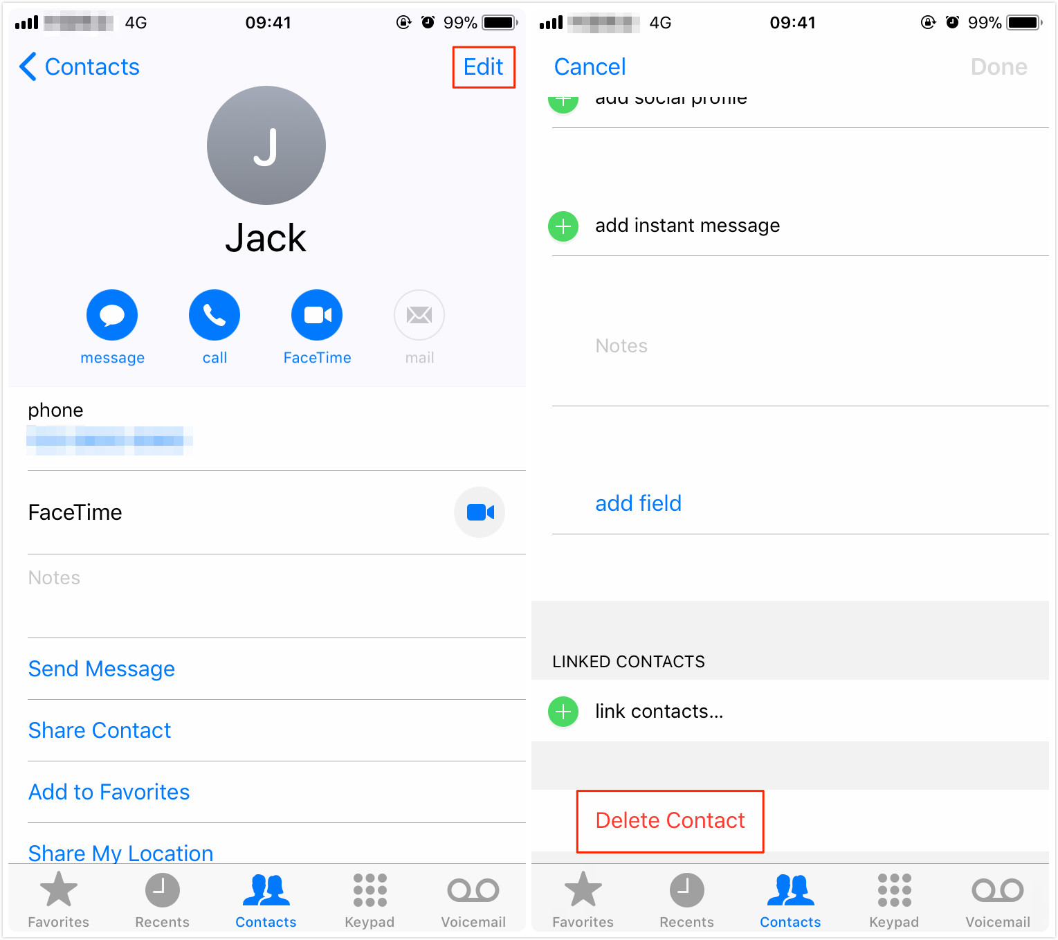 How to Delete Contacts on iOS 11 in Contacts App